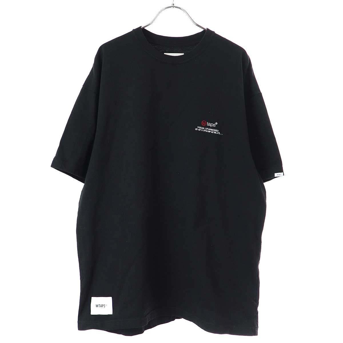 WTAPS ダブルタップス 24AW DOT SIGHT ロゴ刺繍Tシャツ 242ATDT-CSM03
