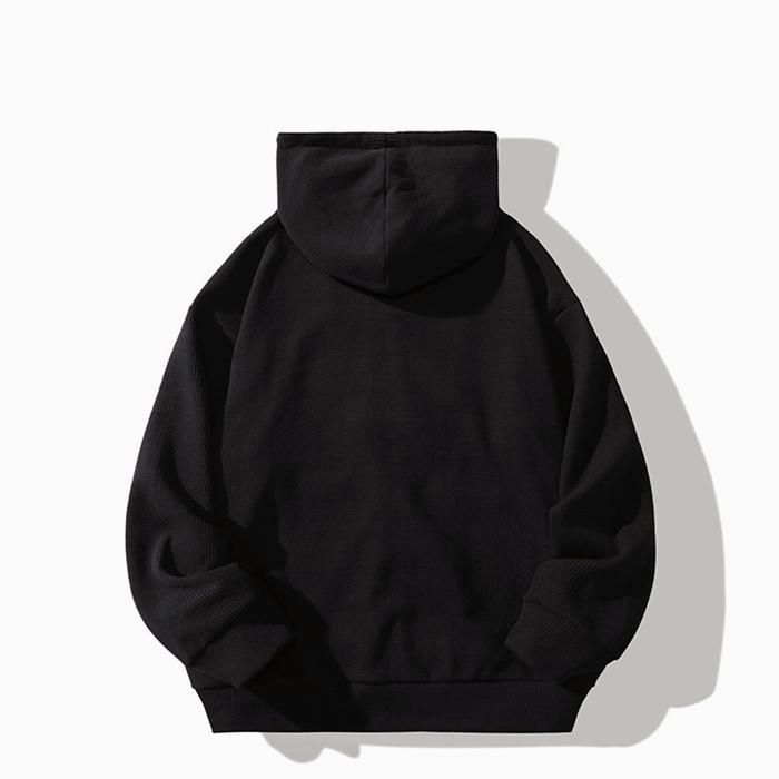 パーカー メンズ ジップアップ 長袖 フード付き ワッフル生地