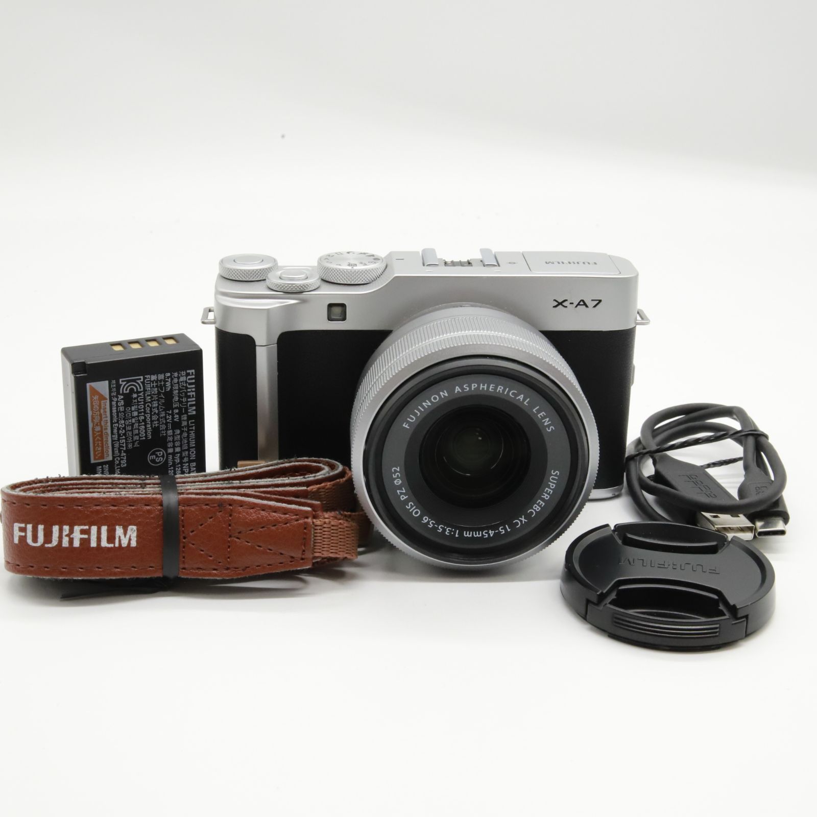 □ほぼ新品□ FUJIFILM 富士フイルム(FUJIFILM) ミラーレス一眼カメラ X-A7レンズキット シルバー X-A7LK-S - メルカリ