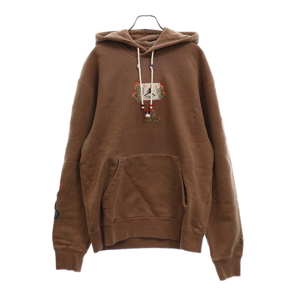 JORDAN BRAND (ジョーダンブランド) M J TS HOODIE ARCHAEO BROWN DO4093-256 トラヴィススコット  ラインストーンデザイン プルオーバースウェットパーカー ブラウン - メルカリ