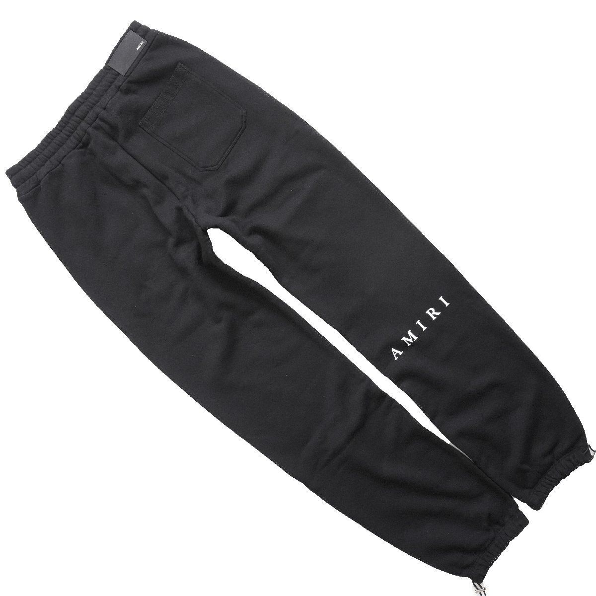 関税送料込【AMIRI】アミリ ブラック MA Quad ラウンジパンツ ◇ AMIRI ◇アミリ◇MA ロゴ AMIRIロゴ スウェット パンツ