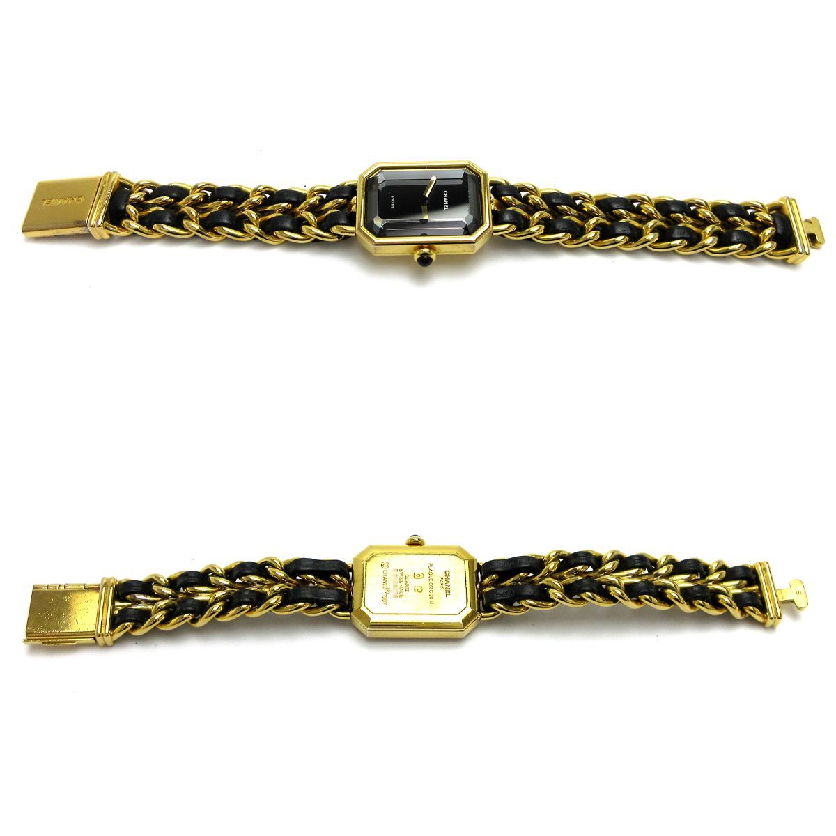 Chanel シャネル プルミエールM H0001 ゴールド 黒 Mサイズ