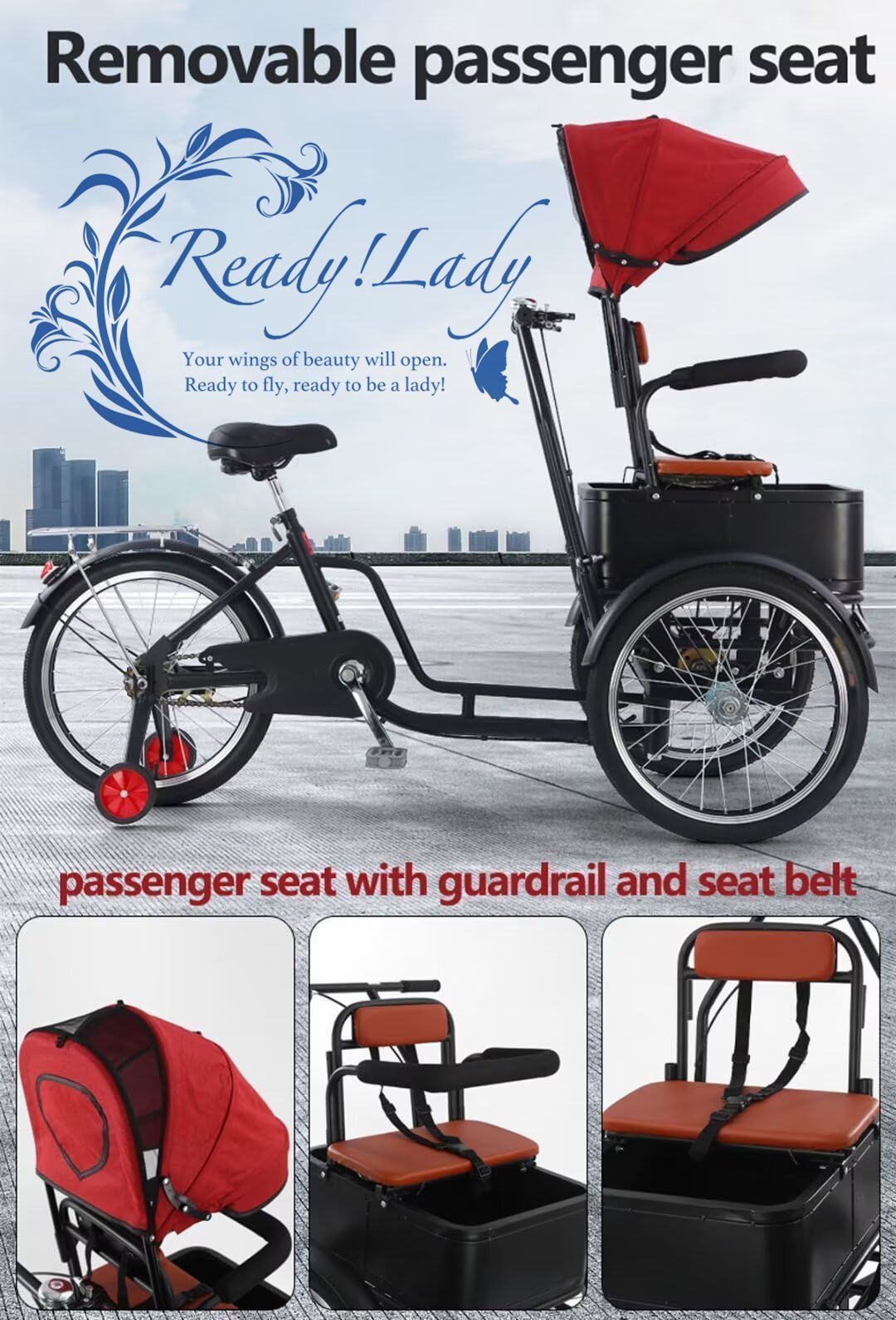 なキャノピーとガードレール付き助手席