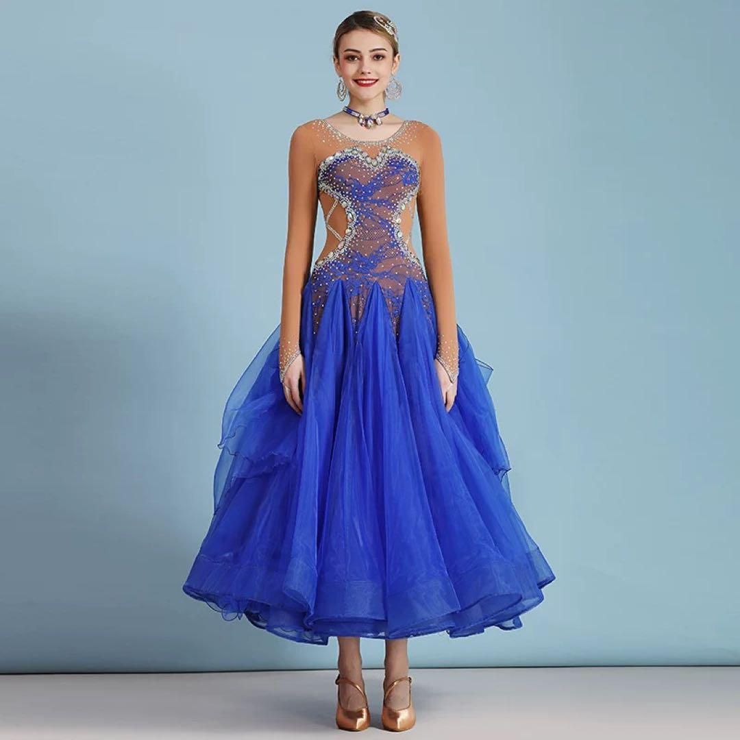 スタンダードドレス❤️競技会 発表会 練習着 胸パット付 スタンダードドレス??競技会 発表会 練習着 胸パット付 スタンダード