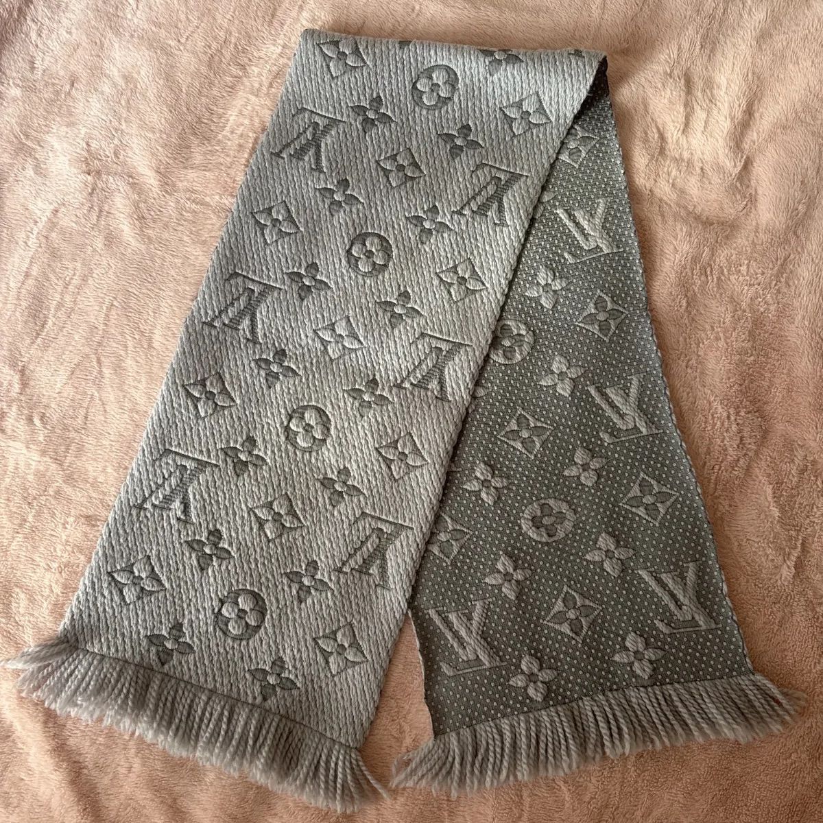 ルイヴィトン エシャルプ ロゴマニア マフラー グリペルル