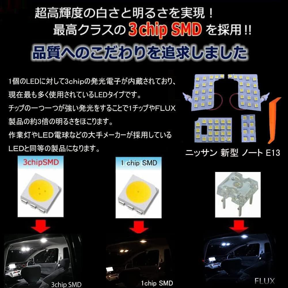 特価 YoSef 日産ノート E13 LEDルームランプ E ワイト カスタムパーツ 取扱説明書 専用工具付 取付簡単 1853 