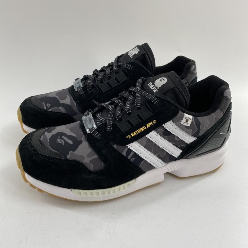 A BATHING APE × UNDEFEATED × adidas Originals ZX 8000 Black