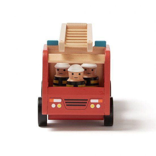 新品 Kids concept キッズコンセプト 消防車 乗り物 木製 kids concept //木製おもちゃの木製消防車セット キッズ