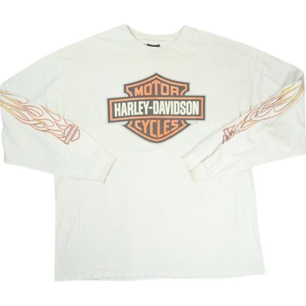 HARLEY DAVIDSON ロンT ハーレーダビッドソン flame CA Vintage Harley Davidson Flame Graphic Long Sleeve T-Shirt