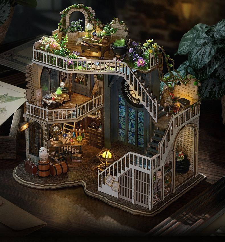 ドールハウス キット マジックハウス 手作り 魔法の家 子供 ミニチュア