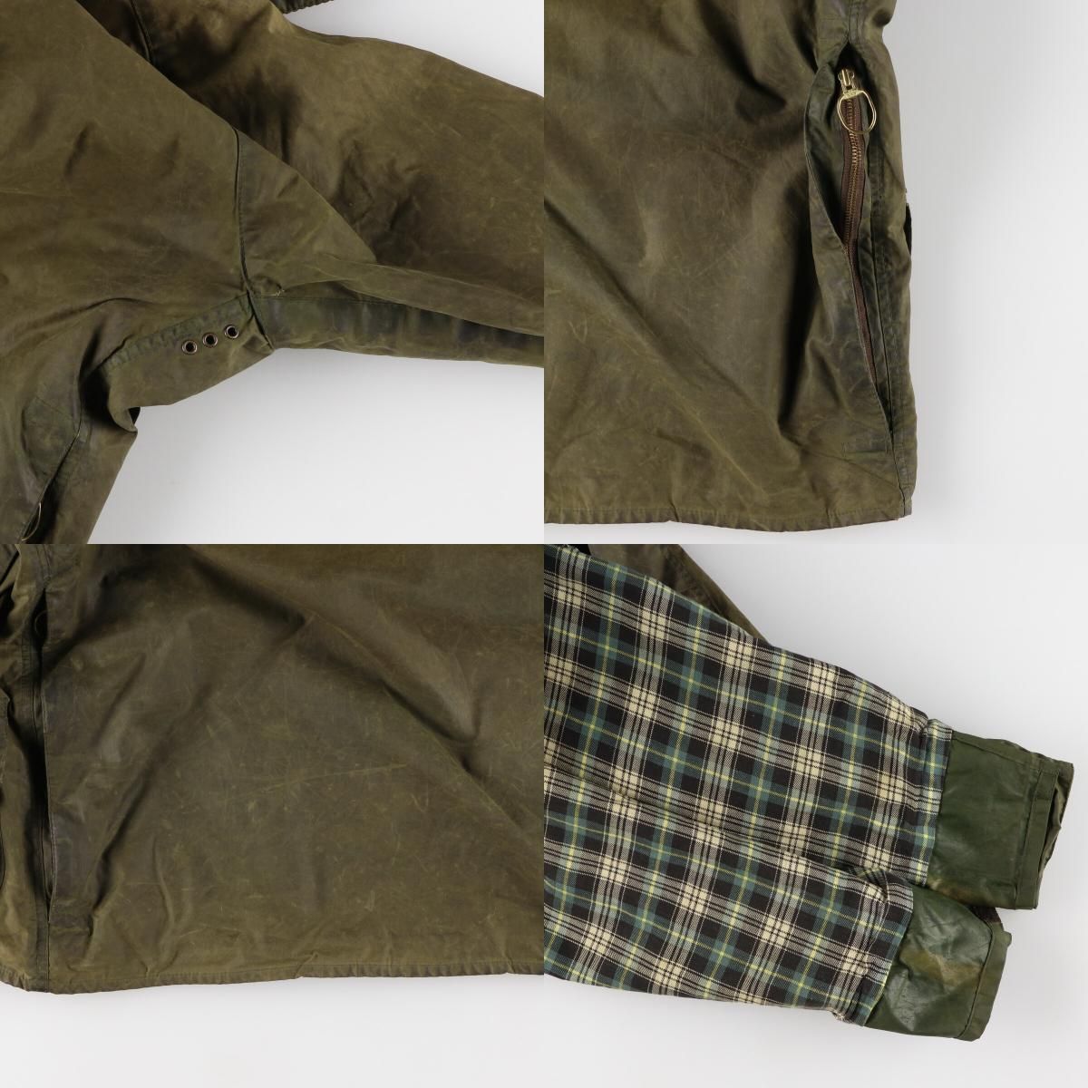 古着 90年代 バブアー Barbour BEAUFORT ビューフォート 旧3ワラント オイルド ハンティングジャケット 英国製 C38 メンズM/eaa445251