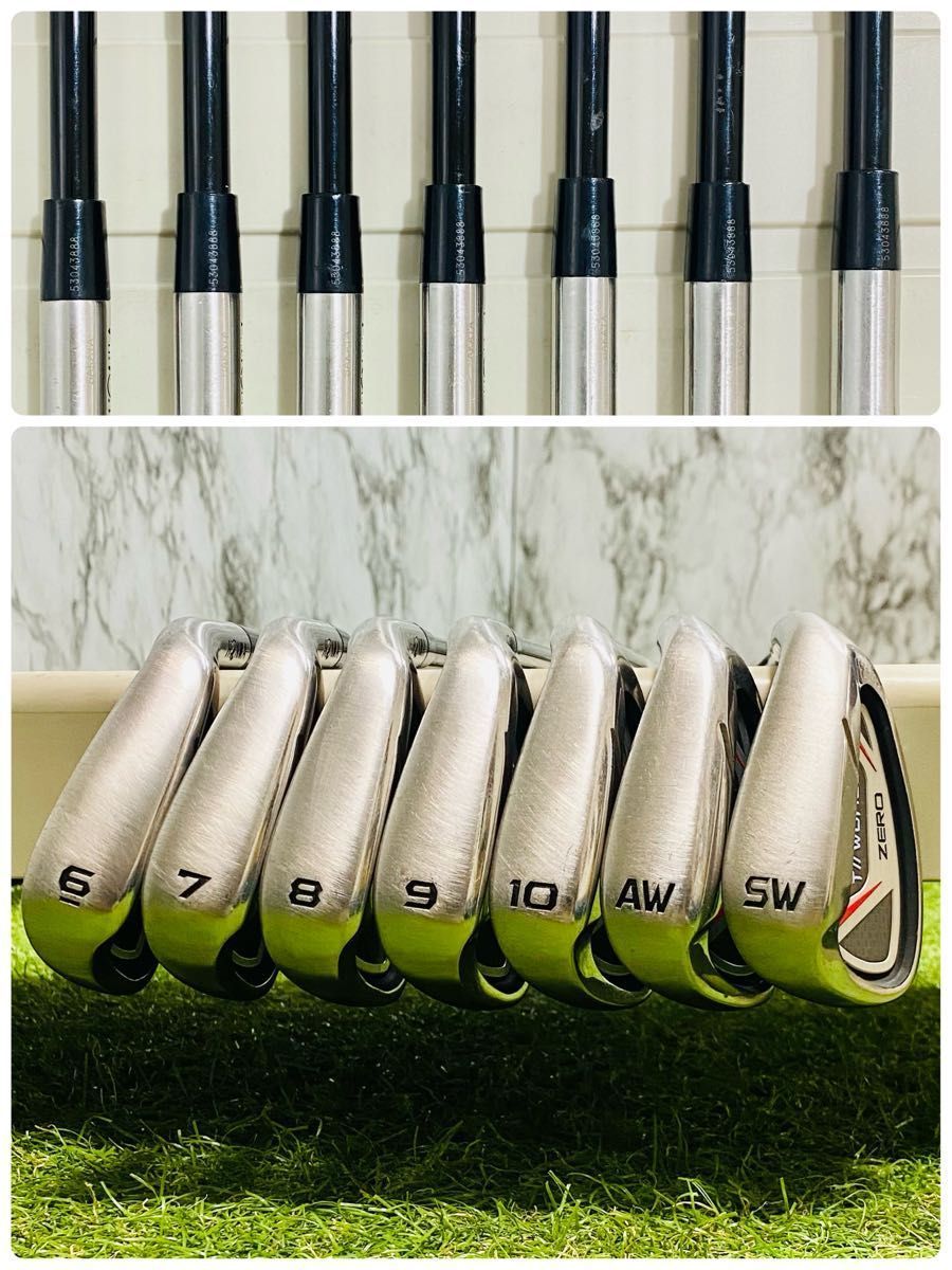 CB無し】ホンマ ツアーワールドゼロ メンズゴルフセット 11本 S