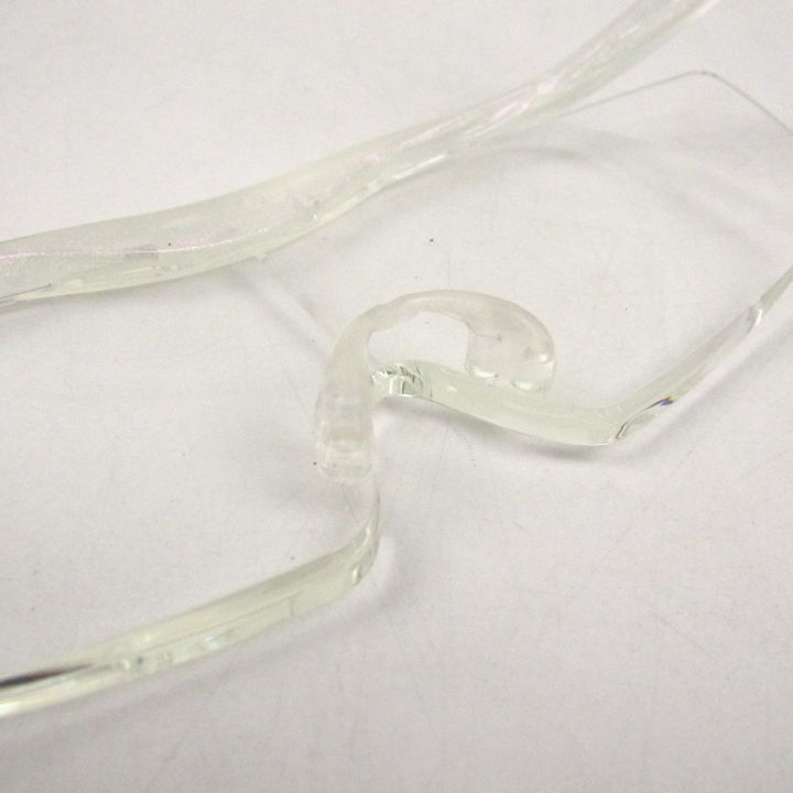 ハズキルーペ メガネ型拡大鏡 眼鏡 ラージ 1.85倍 クリアレンズ アイウェア メンズ ホワイトパール Hazuki 【中古】