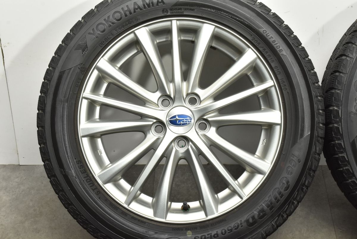 交換用に】スバル インプレッサ 純正 16in 6.5J +55 PCD100 ヨコハマ 