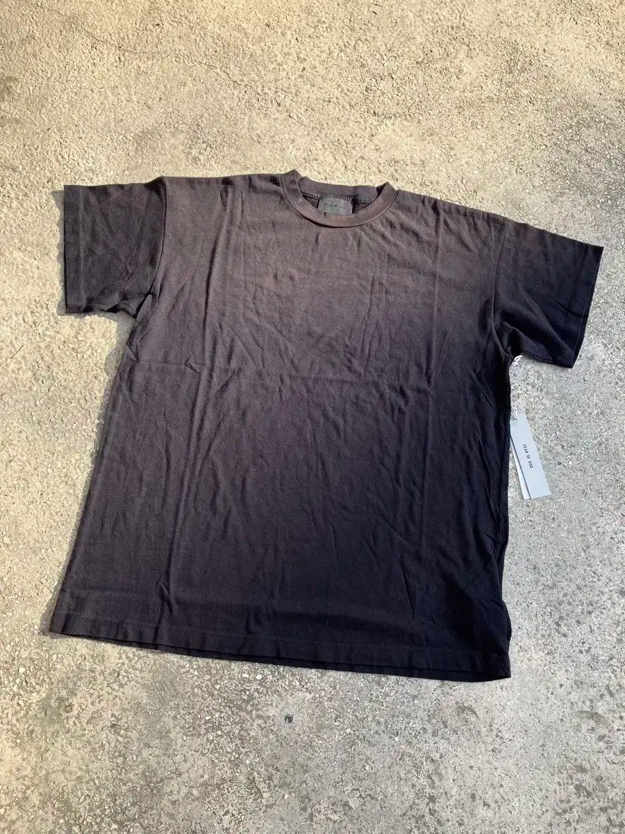 FEAR OF GOD フィアオブゴッド 7TH コレクション ライン フェード ヴィンテージ 黒 Tシャツ