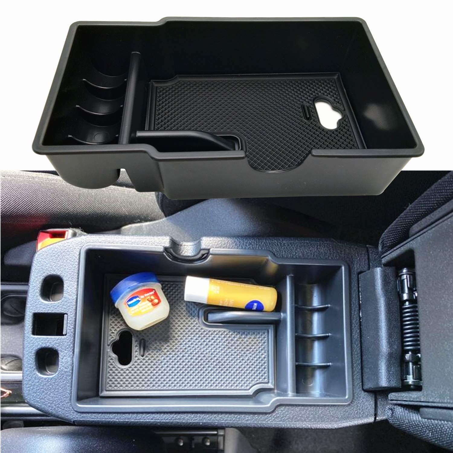 JOJOMARK Jeep Renegade アクセサリー センターコンソールトレイオーガナイザー Jeep Renegade 2015-2021 2022 2023用 インテリアストレージアクセサリー 