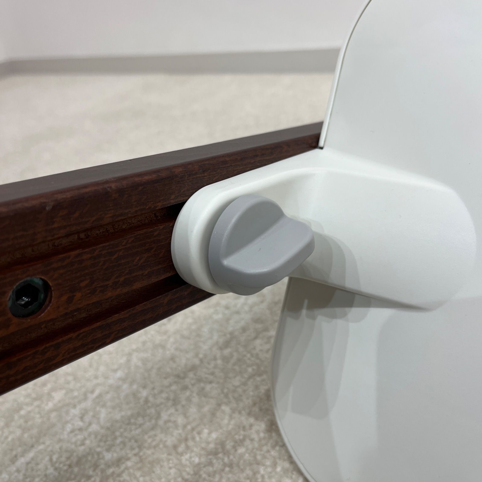 美品】ストッケ STOKKE ステップス チェアー ホワイト×ダークブラウン 