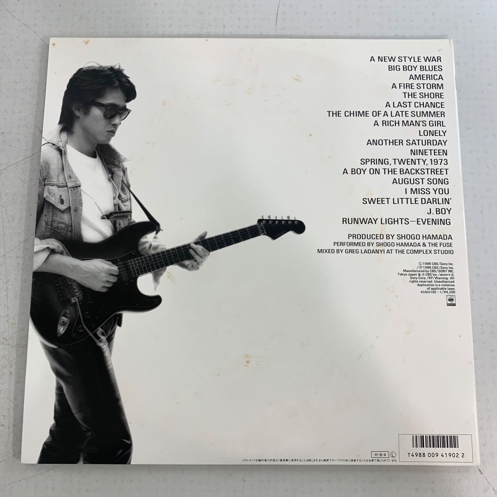 浜田省吾 LP 5枚まとめ売りJ.boy レコード 2枚組 1986 浜田省吾