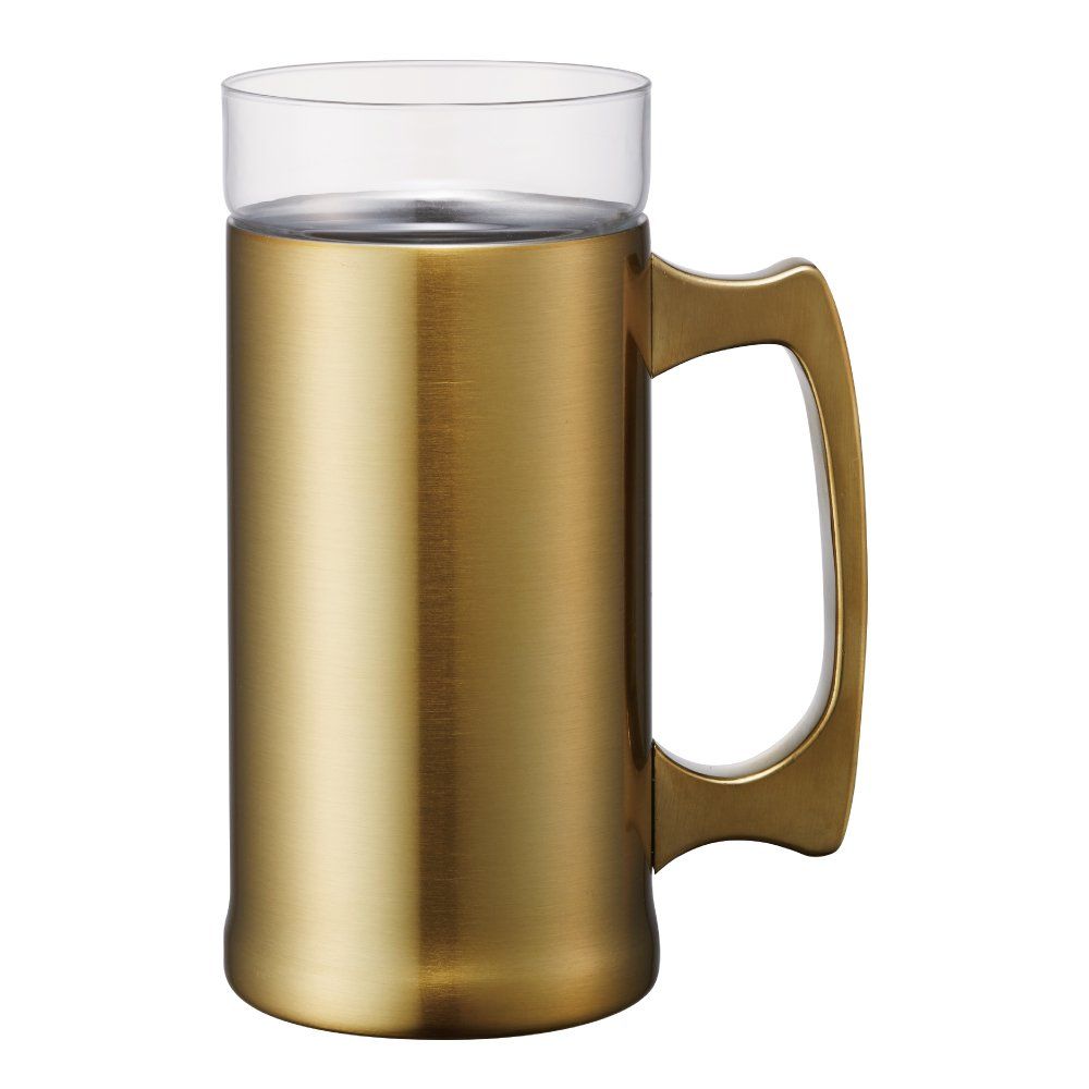ドウシシャ ビールジョッキ ON℃ZONE (オンドゾーン) 飲みごこち 420ml