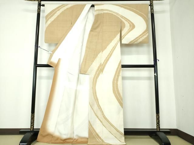 平和屋着物○生紬 訪問着 絞り 曲線 正絹 逸品 DAAS3787ps 2025年最新】