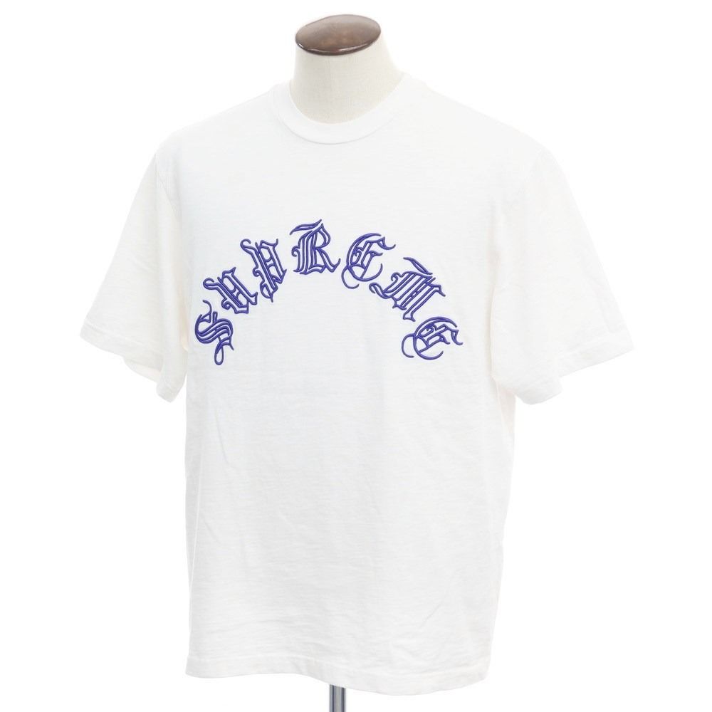 中古】シュプリーム Supreme 2023年秋冬 Old English S/S Top 刺繍ロゴ