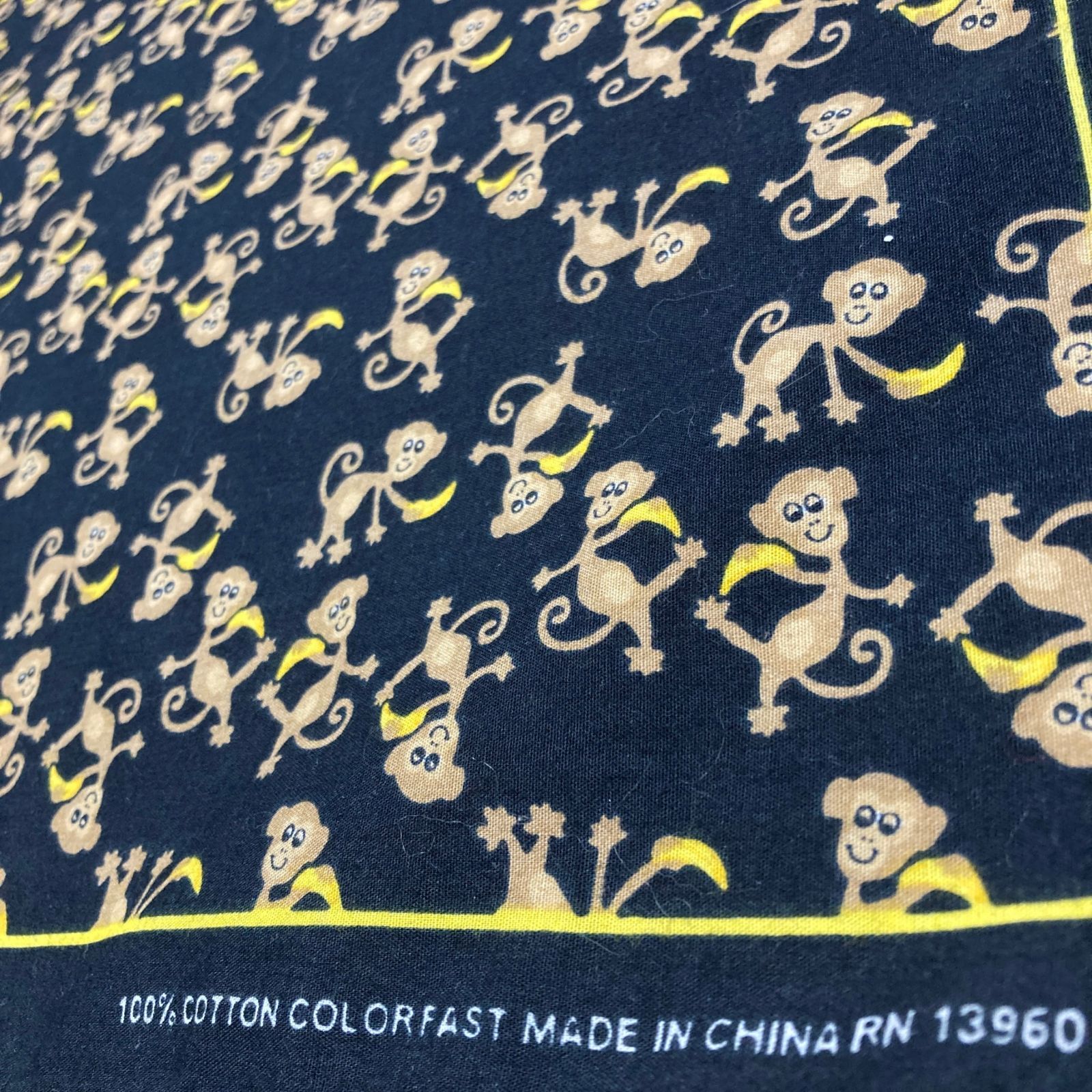 猿 モンキー アニマルバンダナ ビンテージ VINTAGE ヴィンテージ