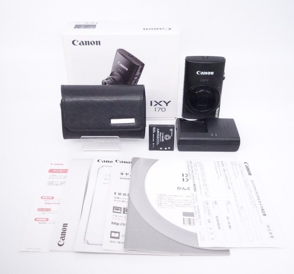 キヤノン Canon デジタルカメラ IXY 170 ブラック 光学12倍ズーム IXY170 BK D10019A