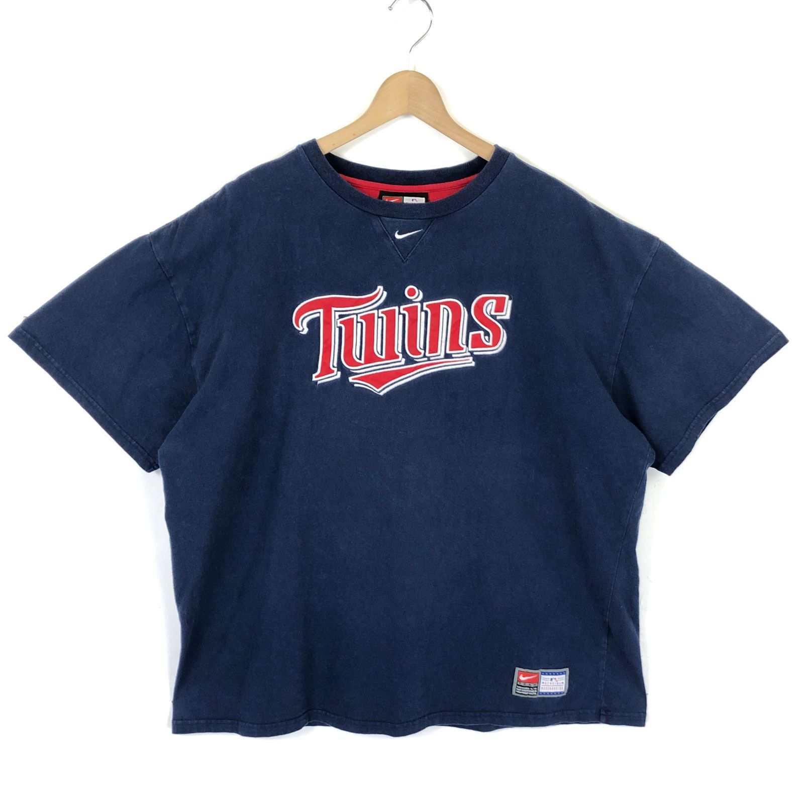 ナイキ NIKE Tシャツ TEAMタグ MLB ミネソタツインズ 紺 XL n036924