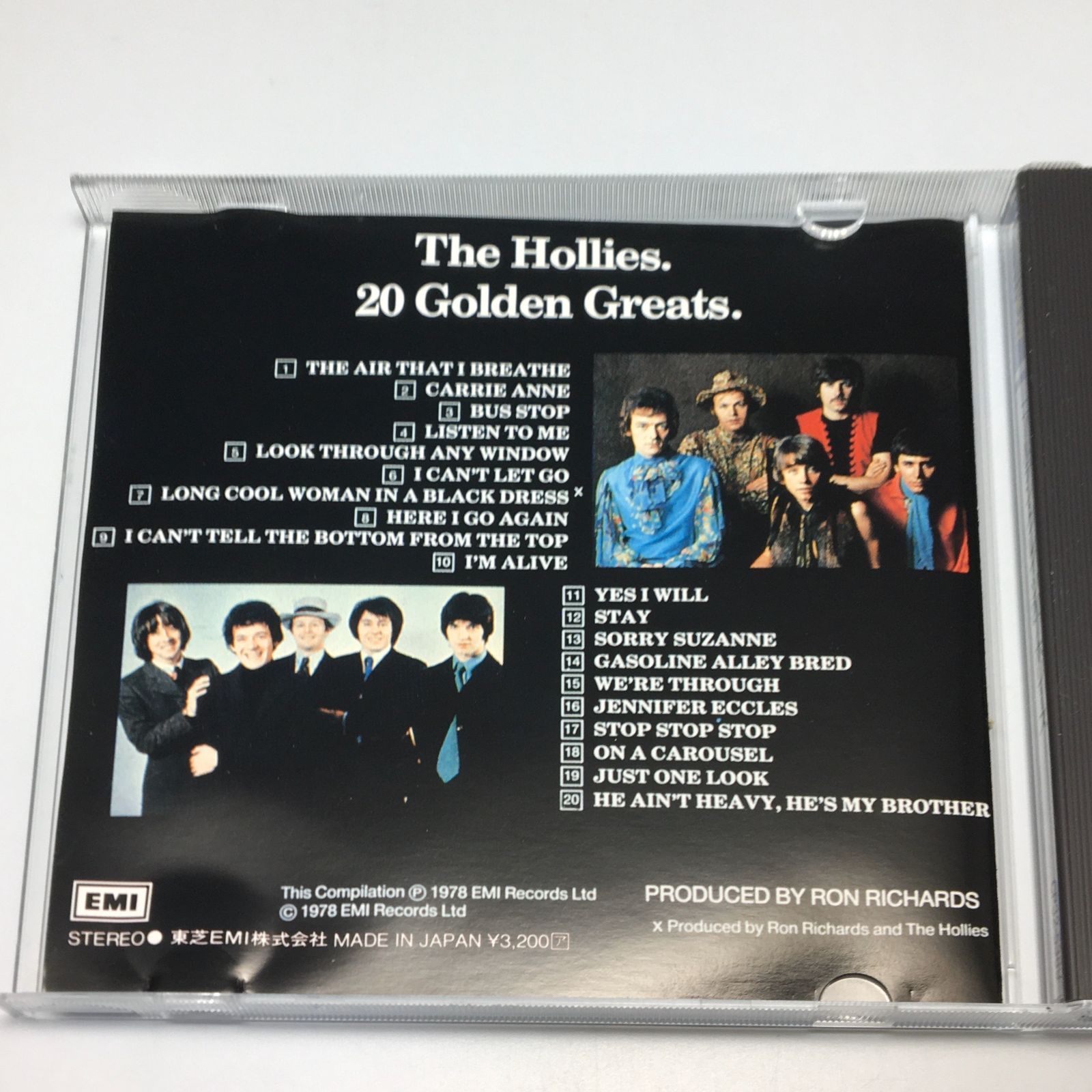 帯付きCD ホリーズ / ゴールデン・グレイツ20 1987/05/25 CP32
