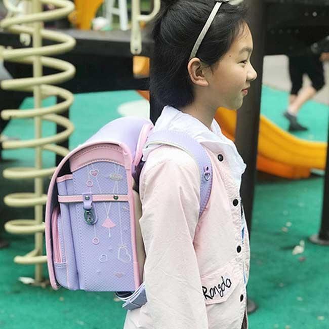 ランドセル女の子軽量防水A4ファイル対応上大容量かわいい刺繍 合皮ワンタッチ自動ロック錠強化レザー