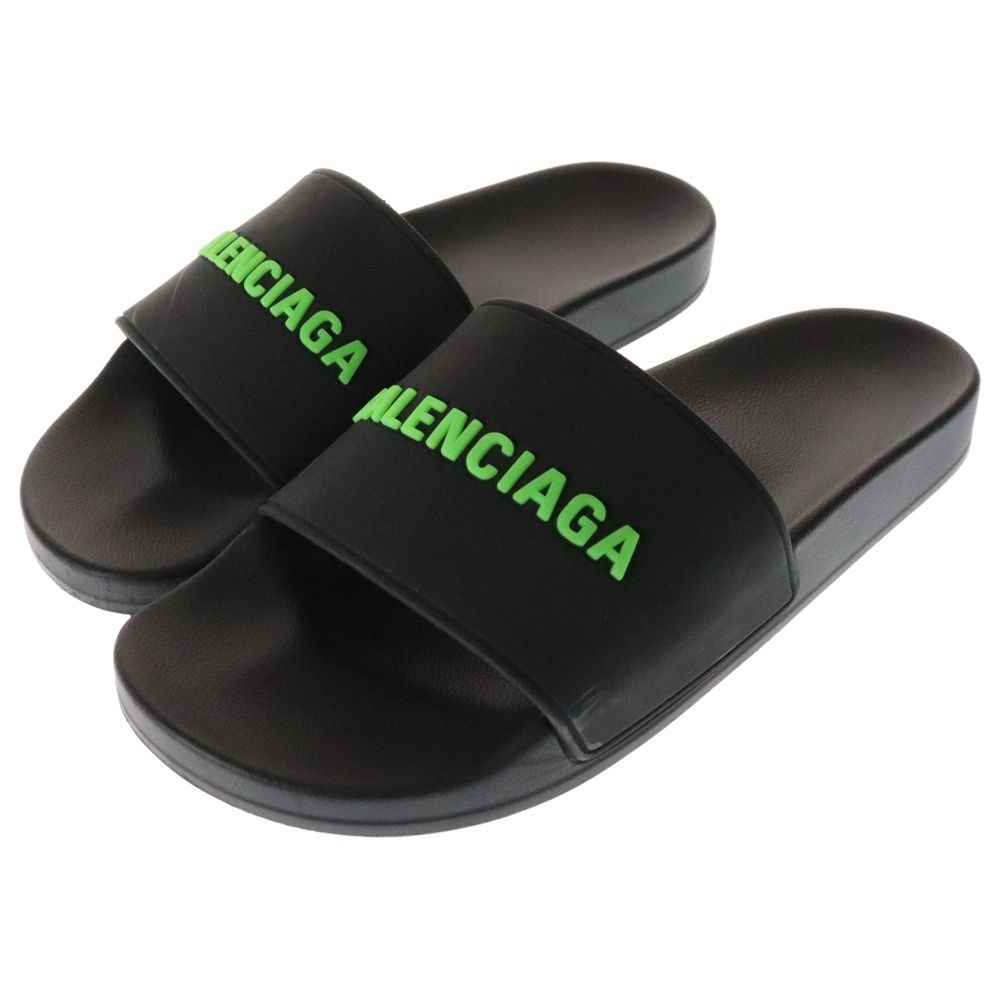 バレンシアガ POOL プール スライド ラバーサンダル ブラック 565547