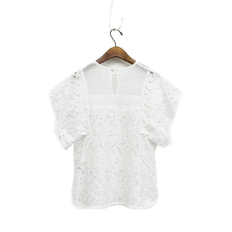 Mame Kurogouchi マメクロゴウチ Floral Cutwork lace Tops カット