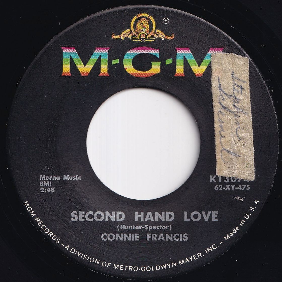 Connie Francis Second Hand Love / Gonna Git That Man MGM US