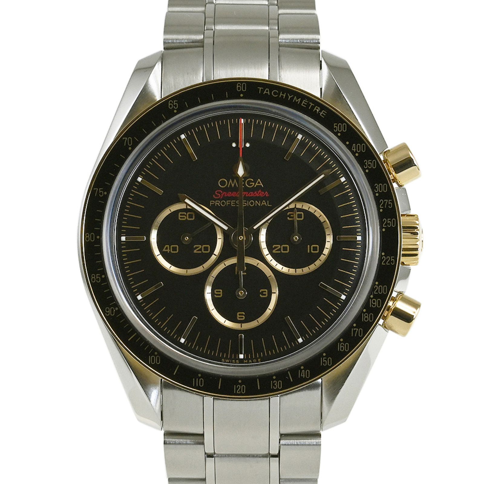 オメガ(Omega) スピードマスター 手巻き ステンレススチール(SS)，イエローゴールド(YG) メンズ 腕時計