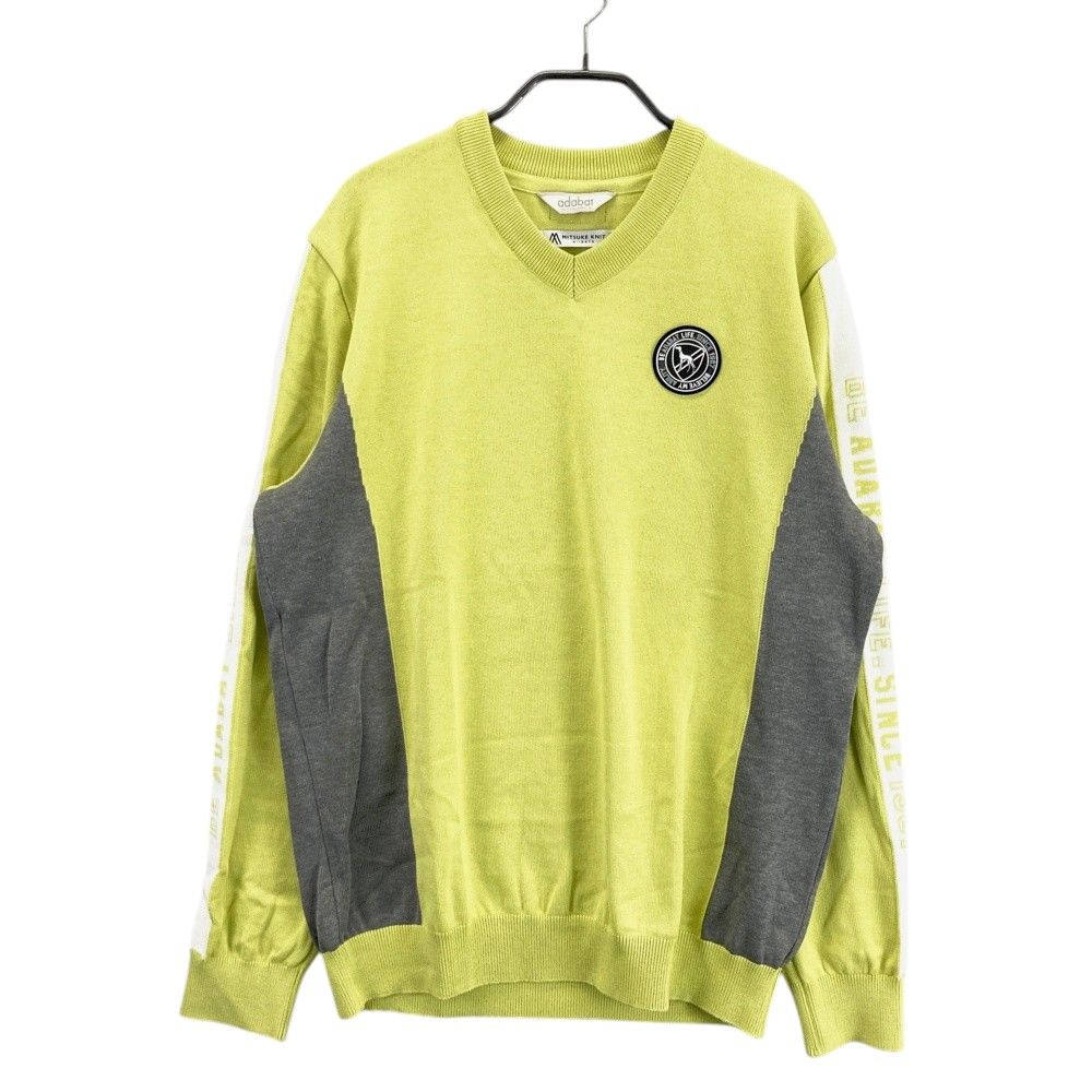 サイズ：48 ADABAT アダバット MITSUKE KNIT ニットセーター  グリーン系 [240101492444] ゴルフウェア メンズ ストスト