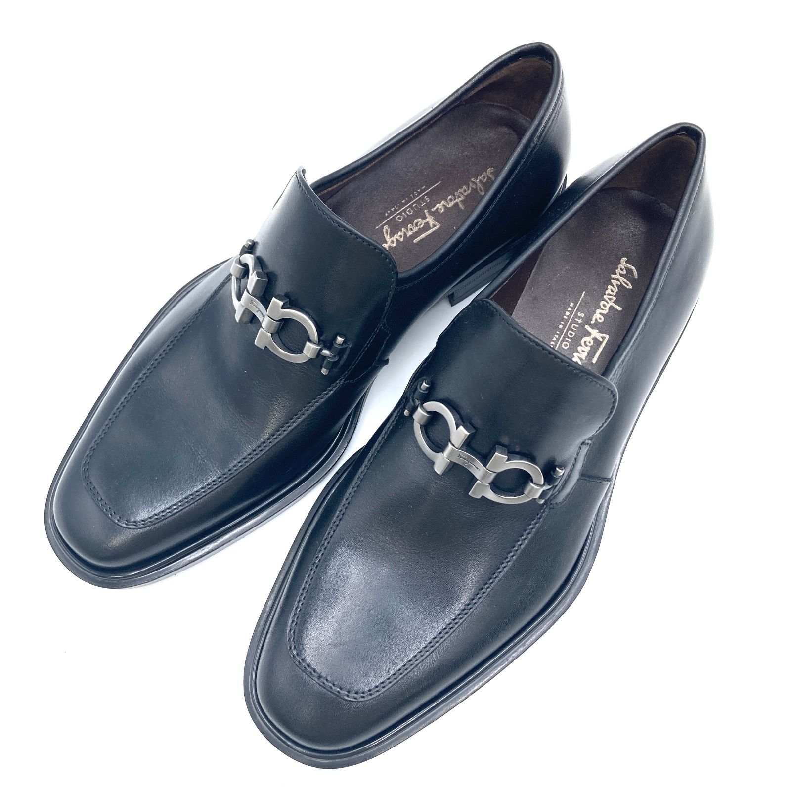 Salvatore Ferragamo ガンチーニ シューズ ローファー 5 1/2 EE レザー 