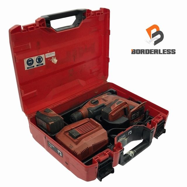 品 HILTI ヒルティ 22V 充電式ロータリーハンマードリル TE2-A22 バッテリ2個 22V 5.2Ah 充電器 ケース付 SDSプラス