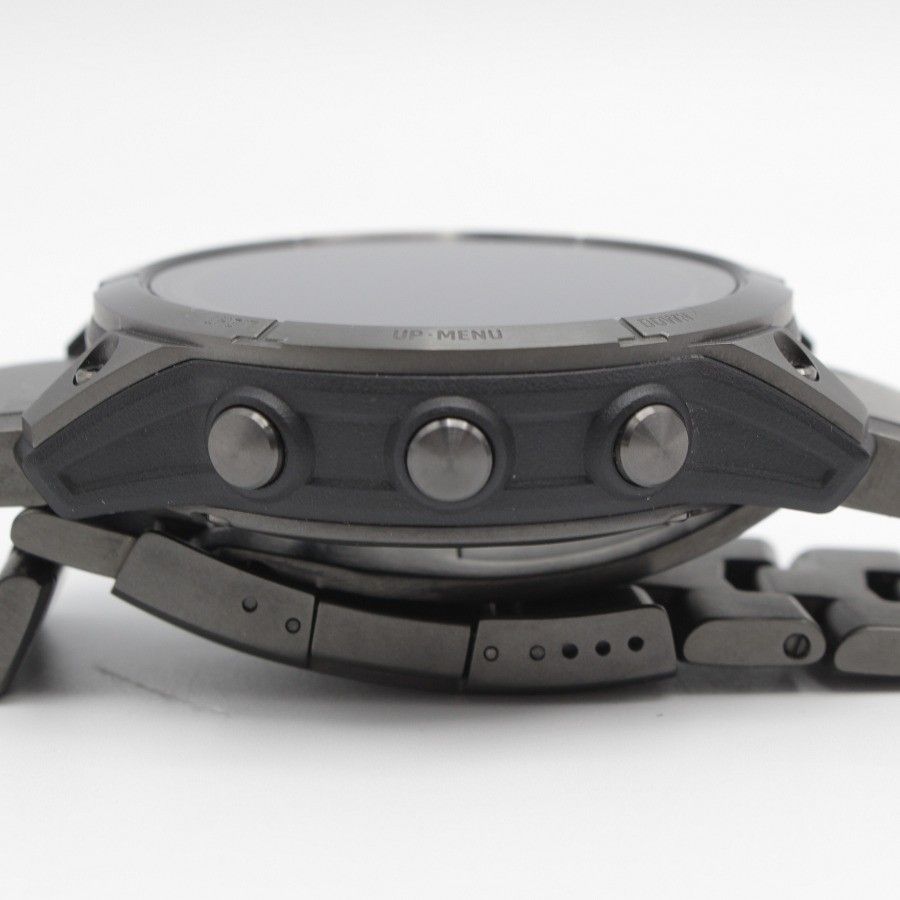 【美品】GARMIN fenix 7 Sapphire Dual Power Ti Carbon Gray DLC/Carbon Gray DLC Vented Titanium Band 010-02540-48 スマートウォッチ ガーミン