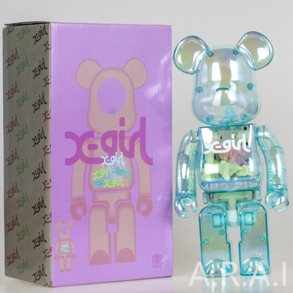 新品未使用】【割引価格】【数量限定】 ベアブリック BE@RBRICK B@BY 400% 28センチ X-Girl 千秋 透明 ブルー ホワイト  2体セット - メルカリ