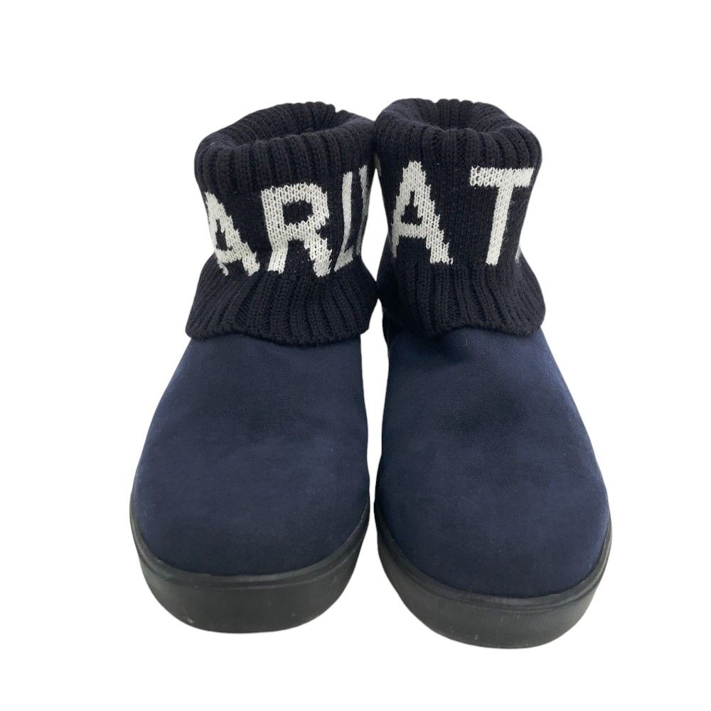 専用【PEARLY GATES】ヌバック×リブニット ショートブーツ 24cm 【公式