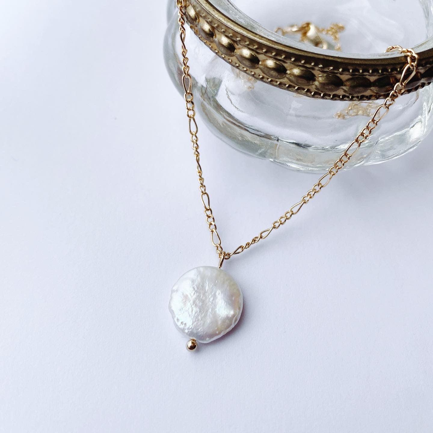 淡水コインパールネックレス - メルカリ