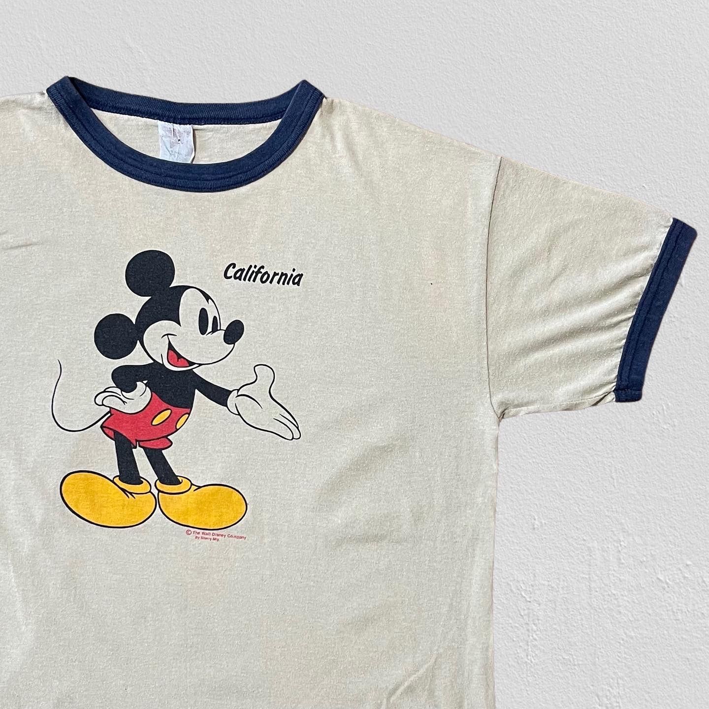 70's Disney MICKEY MOUSE linger tee - curb - メルカリ