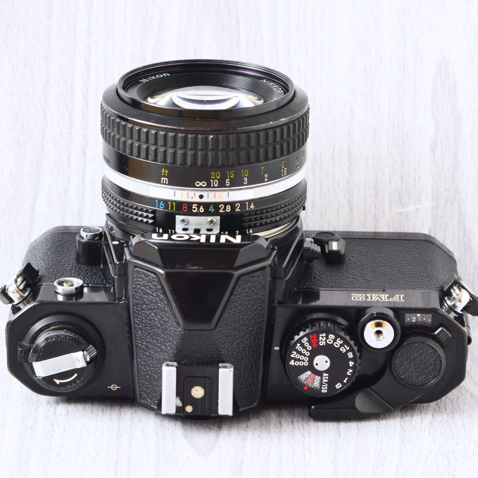極美品 Nikon New FM2 ブラック + 50mm f1.4 露出計動作-