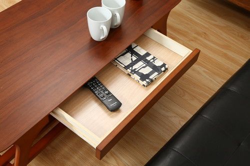 引出し付きセンターテーブル BR