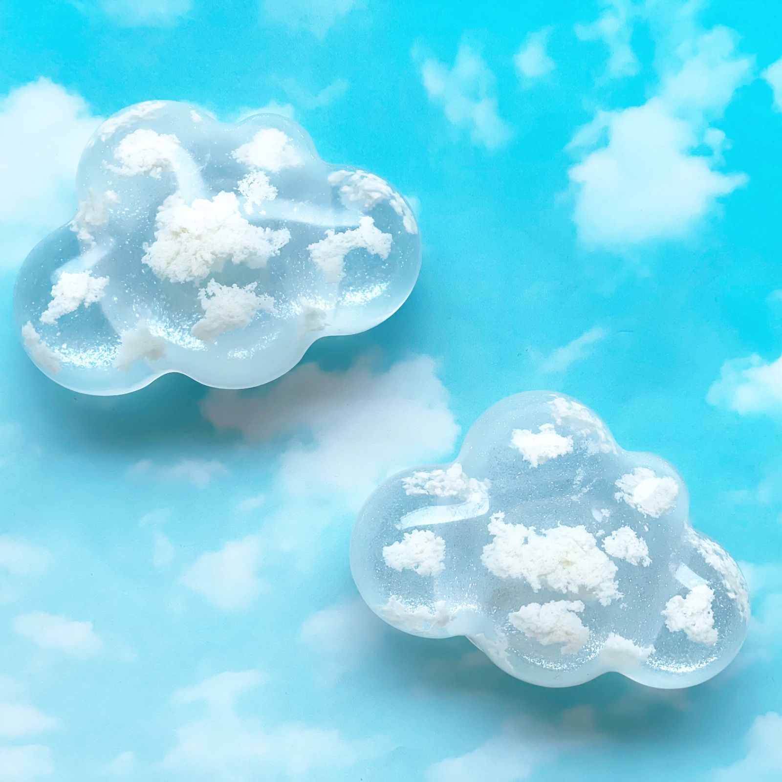 メルカリshops キラキラもくもく雲のグリップトック メルカリshops キラキラもくもく雲のグリップトック