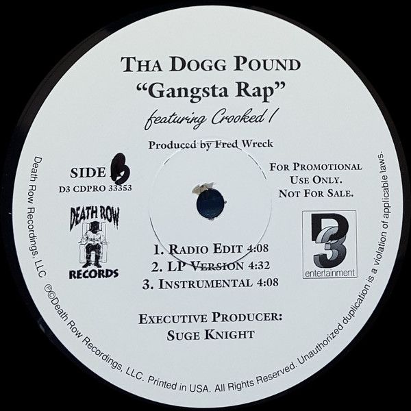 米12” Tha Dogg Pound Gangsta Rap / Just Doggin D3CDPRO33353
