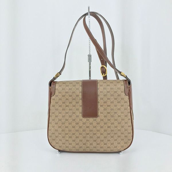 良品　オールドグッチ　ショルダーバッグ　マイクロGG レザー　PVC 茶 楽天市場】【中古】中美品 GUCCI オールドグッチ ショルダー