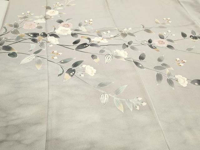 平和屋着物○本加賀友禅作家 中正享子 訪問着 三日月 枝花文