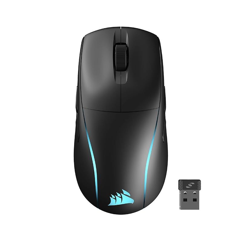 CORSAIR M75 WIRELESS 軽量 RGB ゲーミングマウス iCUE対応 FPS向け 89g 26000 DPI QUICKSTRIKE搭載 Bluetooth SLIPSTREAMワイヤレス接続 ブラック CH-931D010-AP