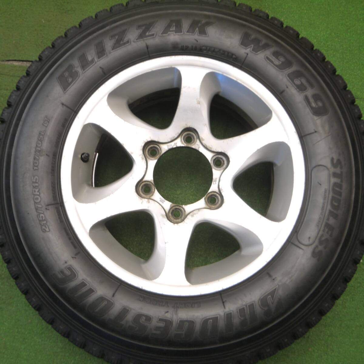 ハイエース ブリヂストン スタッドレスタイヤ 15インチ アルミホイール